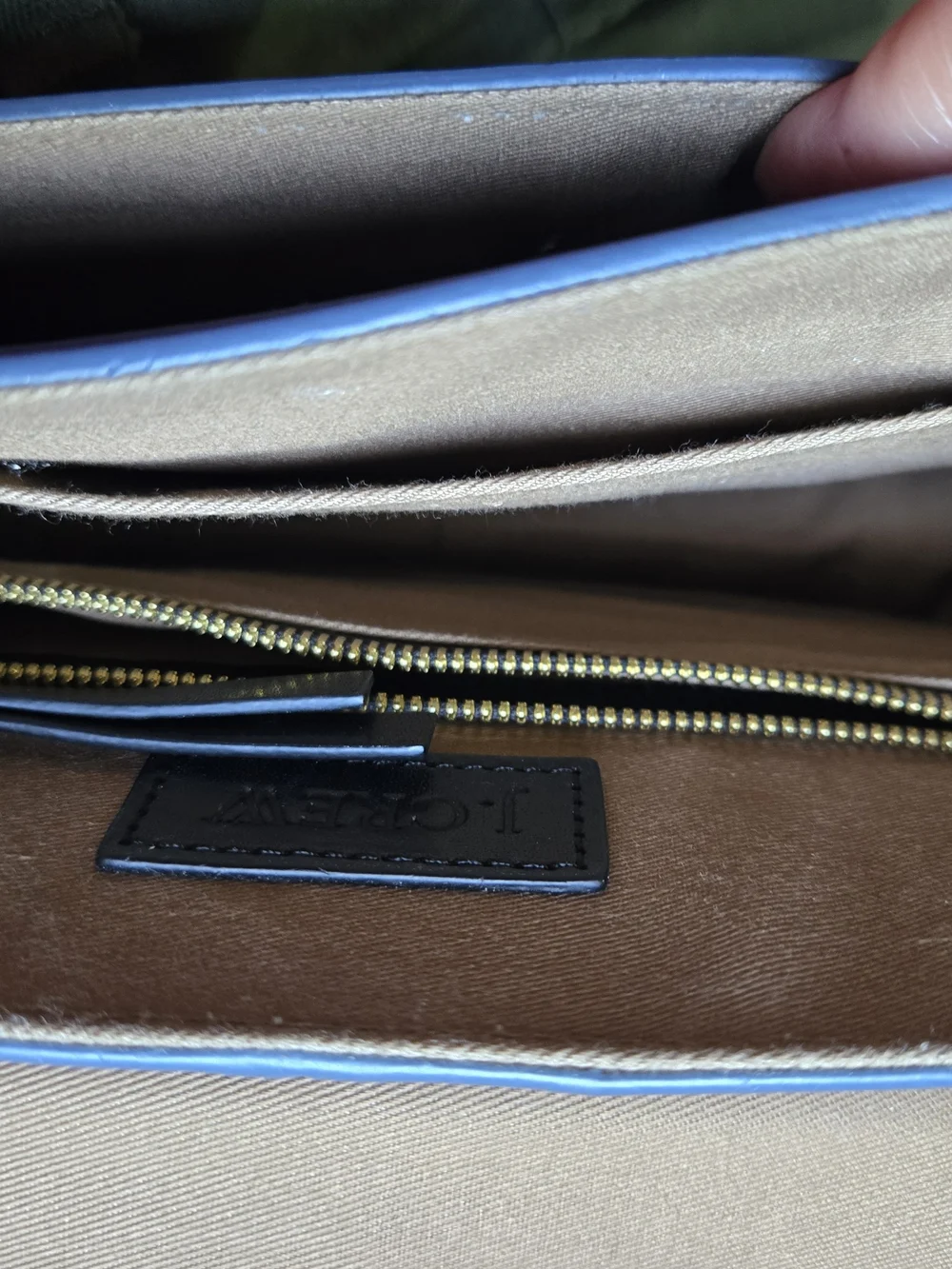 J Crew Edie Cobalt Blue 100% Cow Leather Top-Handle Satchel Bag Ladylike